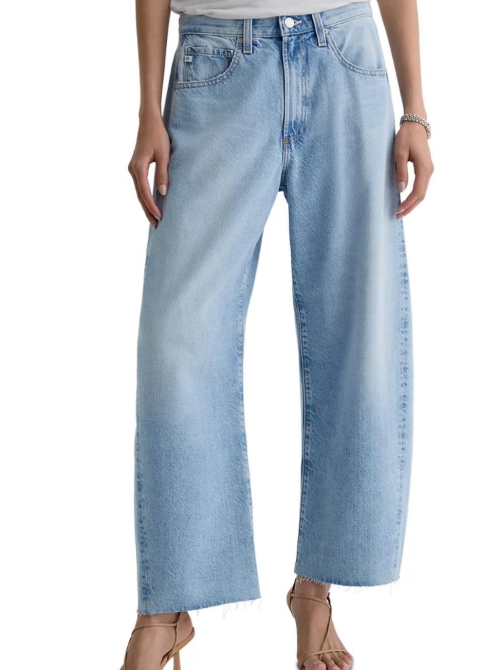 AG Hattie High Rise Barrel Crop Jeans